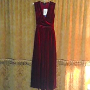 Velour Jumpsuit with Pockets